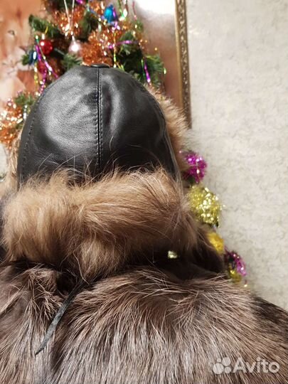 Шапка ушанка натуральный мех женская