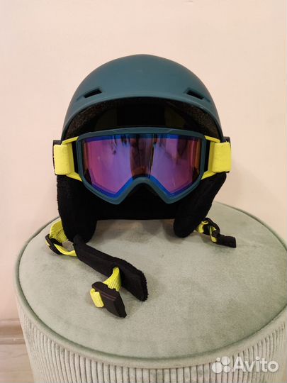 Шлем+очки Сноуборд Лыжи детский