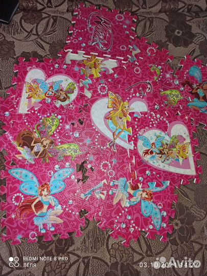 Мягкий коврик пазл Винкс