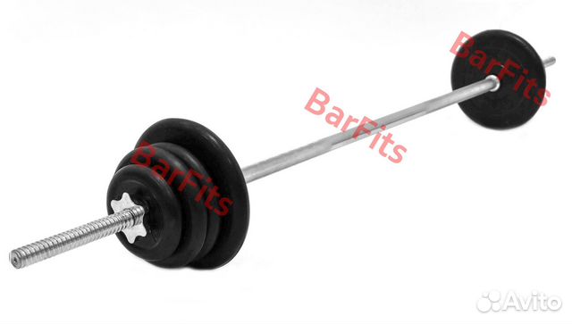 Штанга обрезиненная Антат 30кг