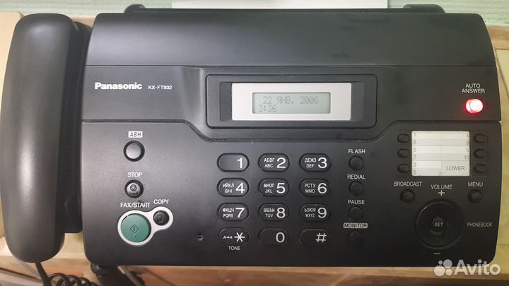 Телефон факс panasonic