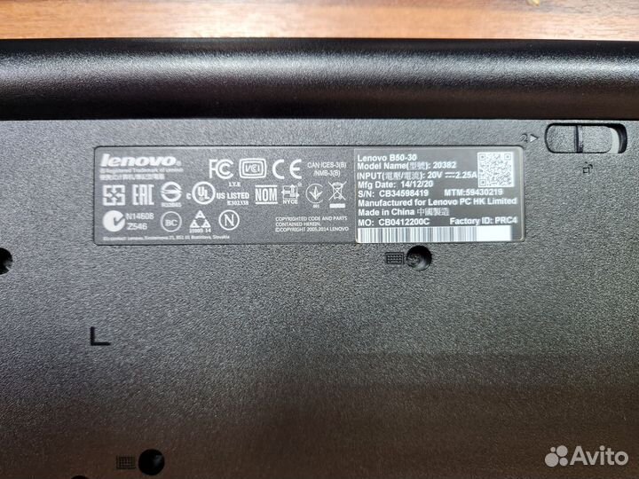 Ноутбук lenovo b50 30