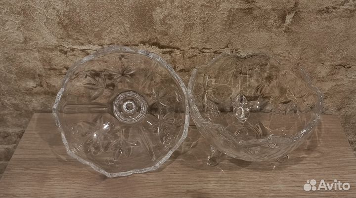 Ваза для конфет или варенья стекло