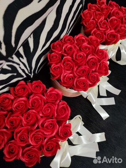 Цветы мыльные розы