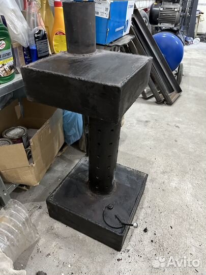 Печка буржуйка на отработанном масле