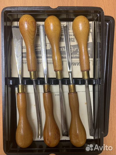 Наборы советских стамесок для резьбы