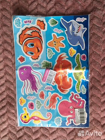 Наклейки морские обитатели