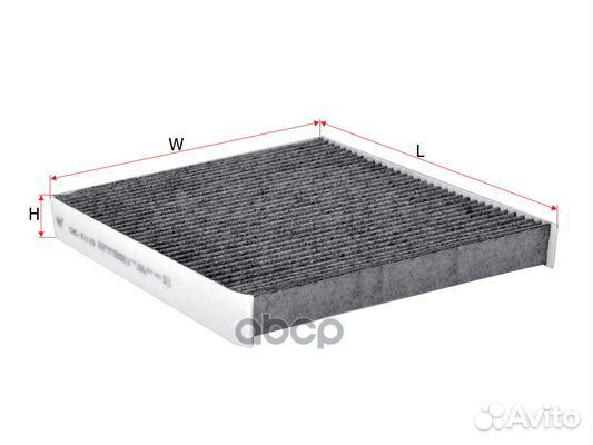 Фильтр салона угольный;skoda octavia 1.6 2014