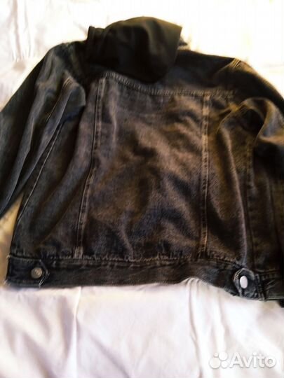 Куртка джинсовая подростковая с капюшоном, жакет