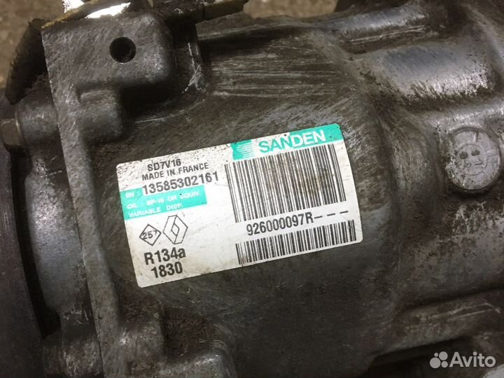 Компрессор кондиционера renault logan