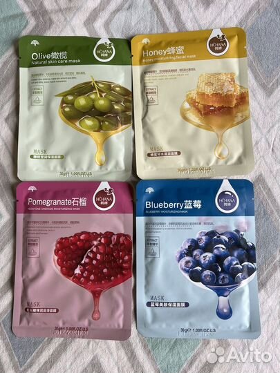 Тканевые маски для лица