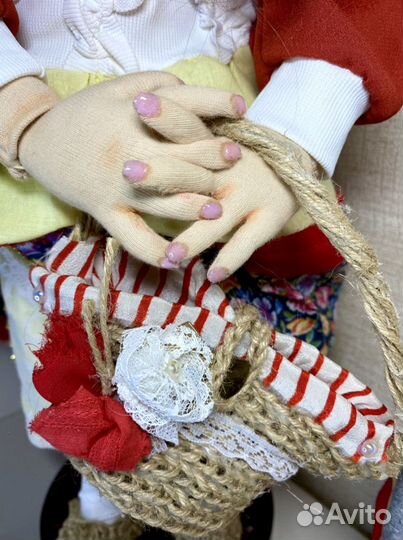 Интерьерная текстильная кукла ручной работы