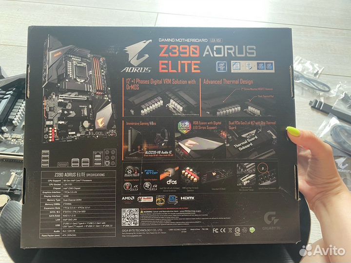 Gigabyte z390 aorus elite
