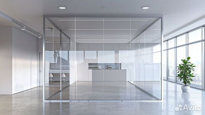 Перегородки стеклянные для офиса