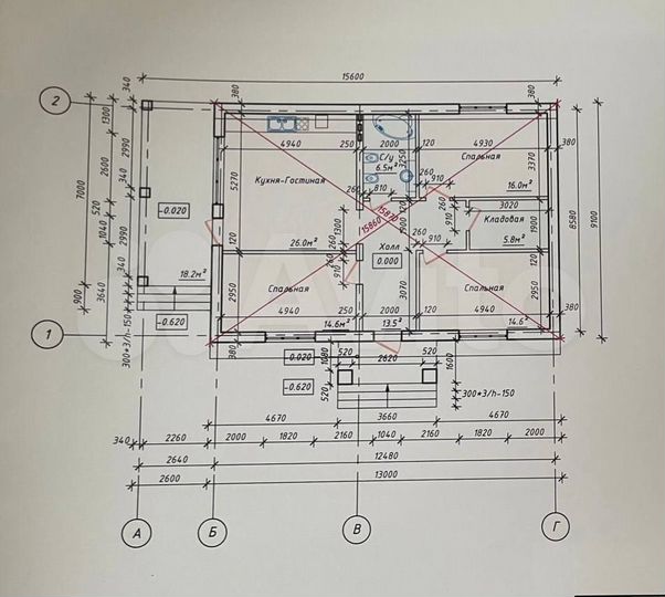 Дом 130 м² на участке 4,3 сот.