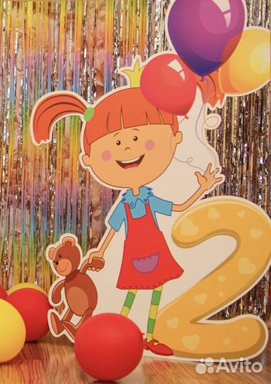 Цифра 2 на день рождения