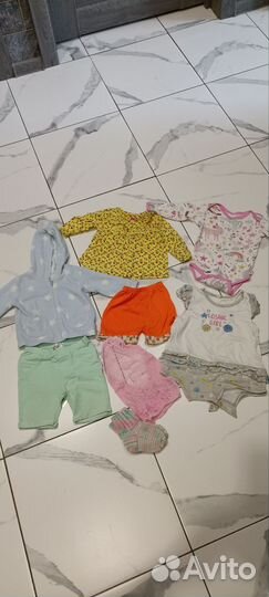 Большой пакет вещей на девочку