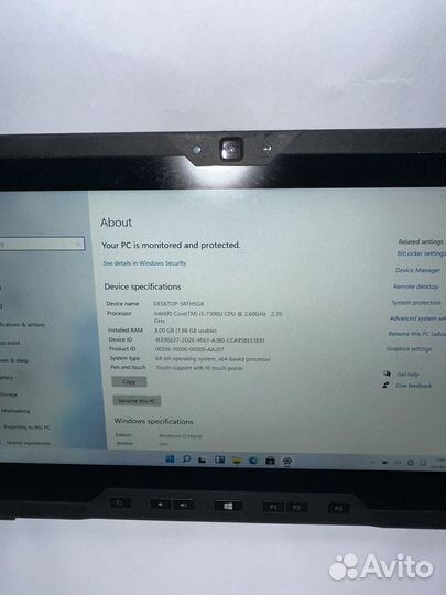 Защищенный планшет dell 7212 жля диагностики авто