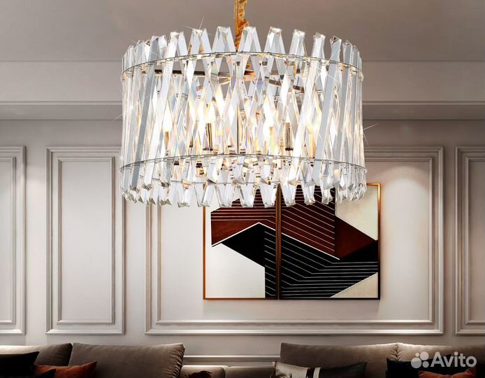 Подвесная люстра с хрусталем Ambrella light TR5063