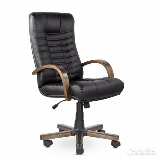 Кресло для руководителя дерево экокожа Santorini