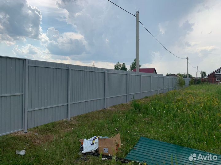 Забор новый с установкой