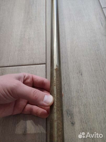 Штанга для шторки в ванную с кольцами