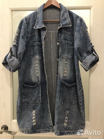 Джинсовая куртка и джинсы 48 размер