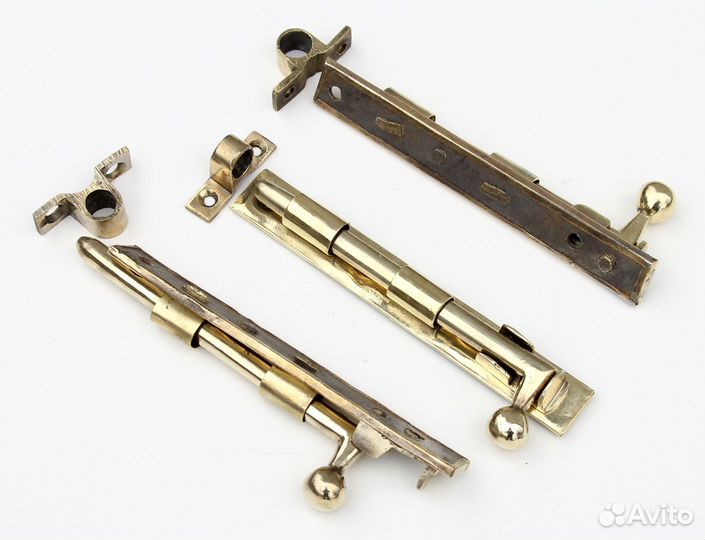 Старинные бронзовые шпингалеты 120-180 мм