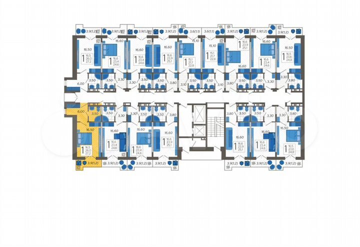 Апартаменты-студия, 27,2 м², 8/12 эт.