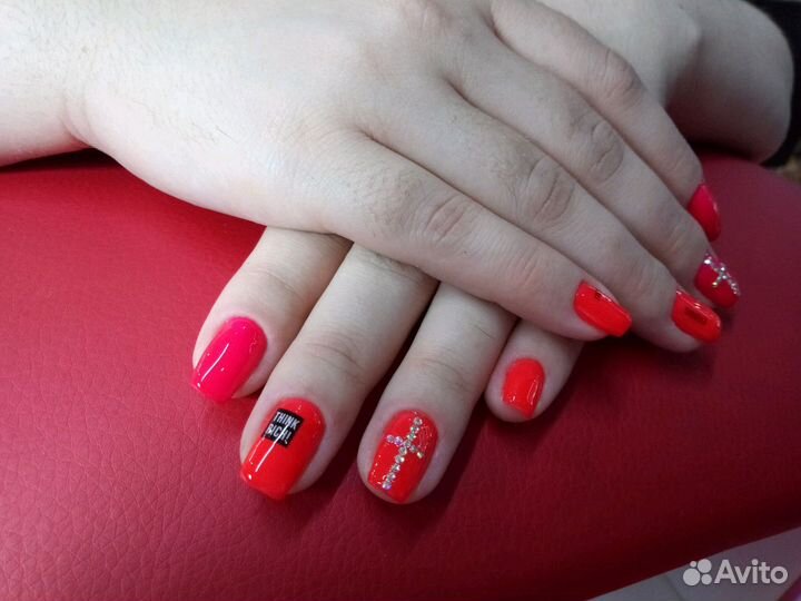 Наращивание ногтей, гель-лак, педикюр