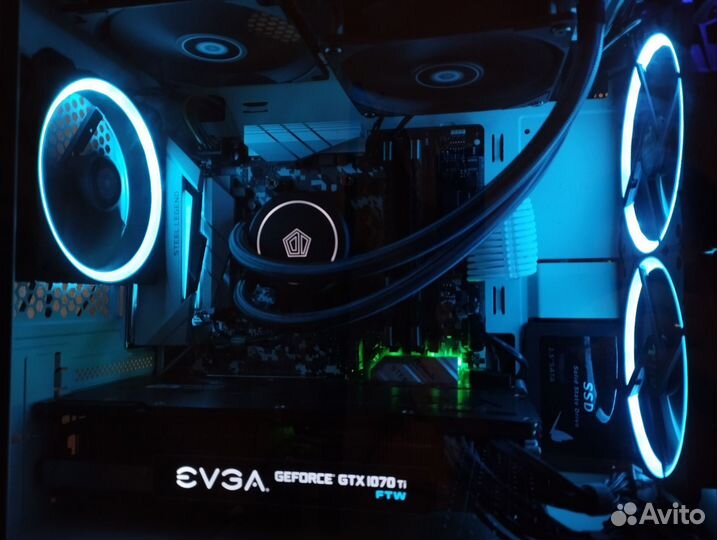 Компьютер игровой ryzen 5 5500 gtx 1070ti