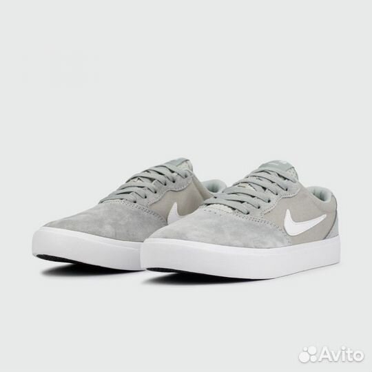 Кеды Nike SB Chron Suede Grey White