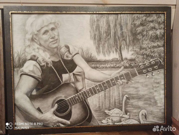 Картина интерьерная карандашом