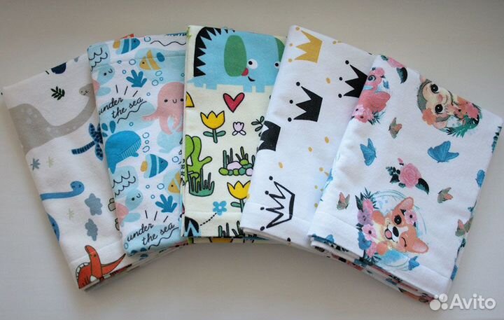 Непромокаемая пеленка фланелевая