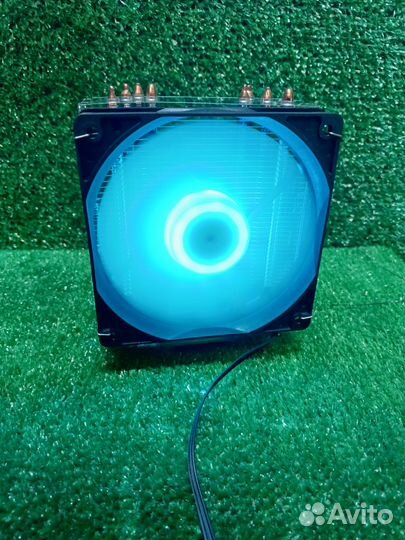 Кулер для процессора 4 трубки 4pin LED подсветка
