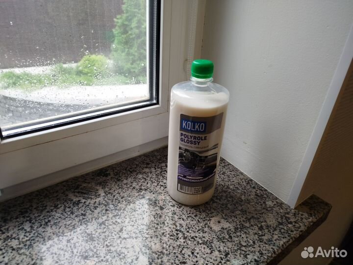 Полироль для пластика, кожи, резины глянцевая