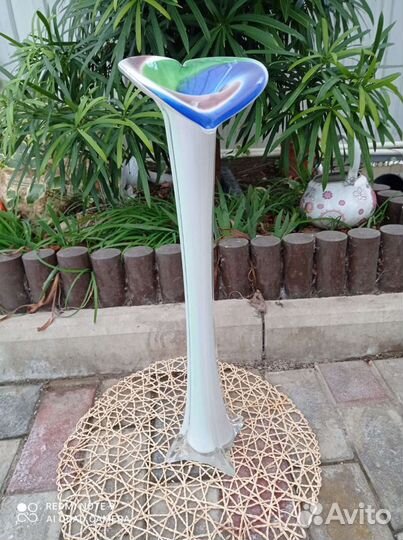 Вазы из цветного стекла СССР 50 см