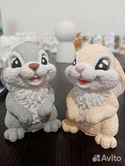 Игрушки из гипса собственного производства