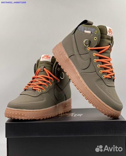 Кроссовки Nike Air Force 1 Duckboot (с мехом) (Арт.84003)