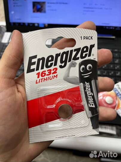 Батарейка Energizer CR1632 (3В) BL-1