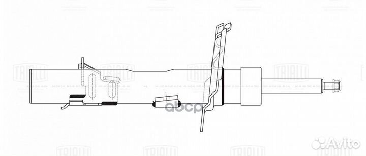 Амортизатор ford focus III 14- перед. лев. AG10