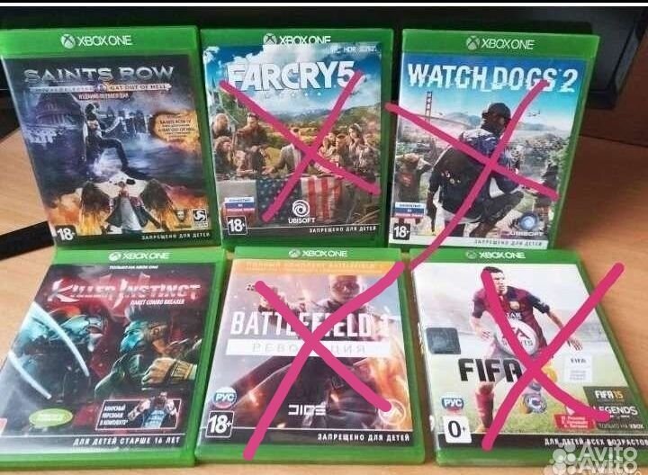 Игры на xbox One диски
