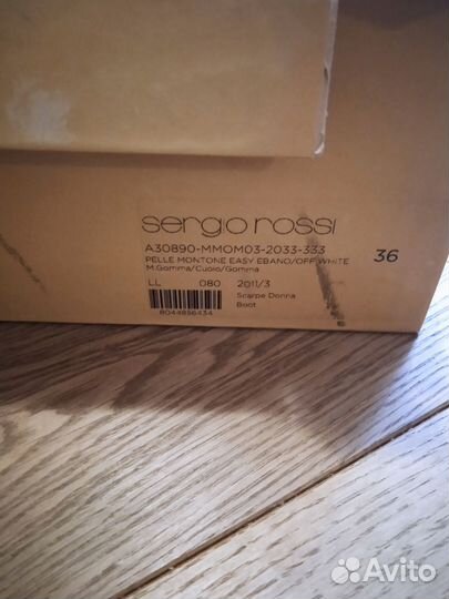 Сапоги sergio rossi 36