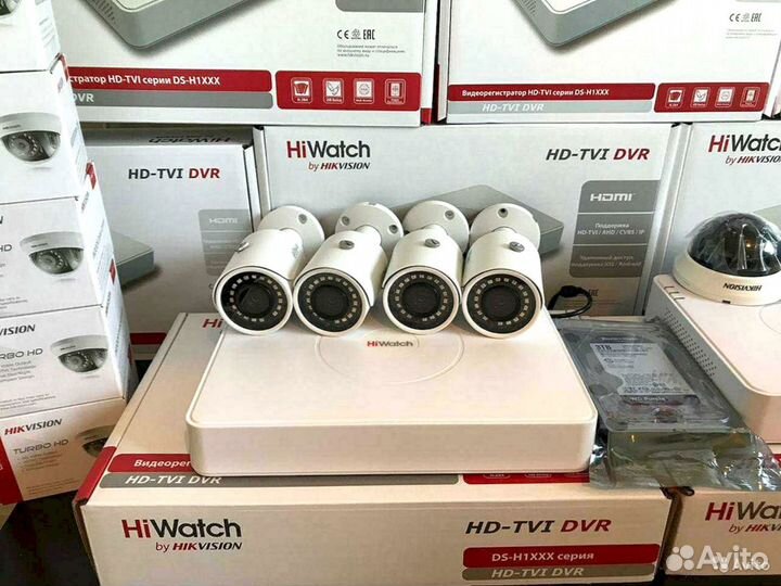 Комплект видеонаблюдения 1- 16 камер