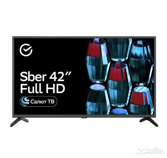 Новые Смарт телевизоры Sber 42, 43 дюйма FHD 1,5GB