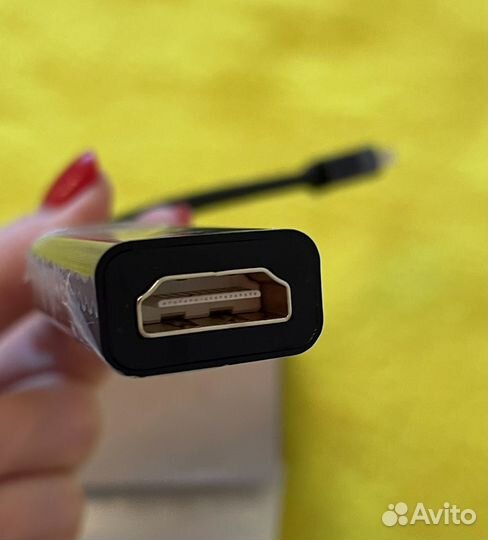 Переходник hdmi новый mini Display (M) hdmi (F)