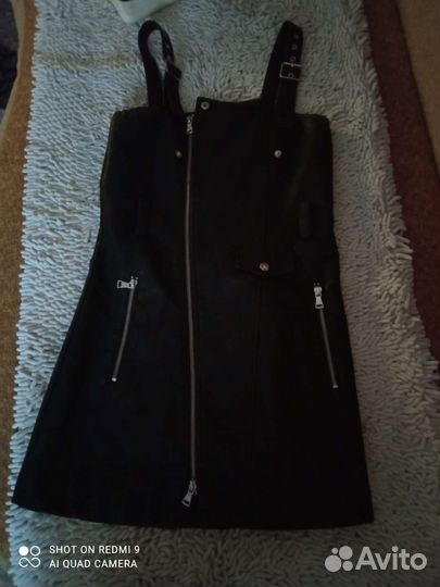 Сарафан из экокожи