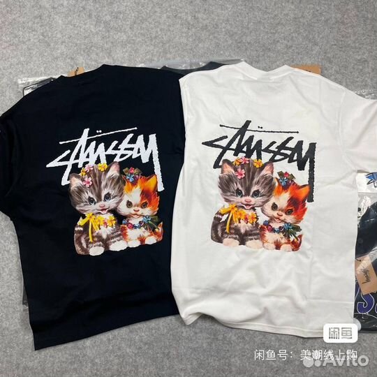 Футболка Stussy kittens