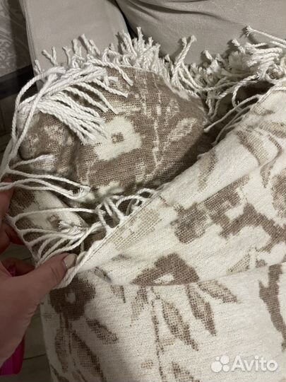 Плед шерстяной новый