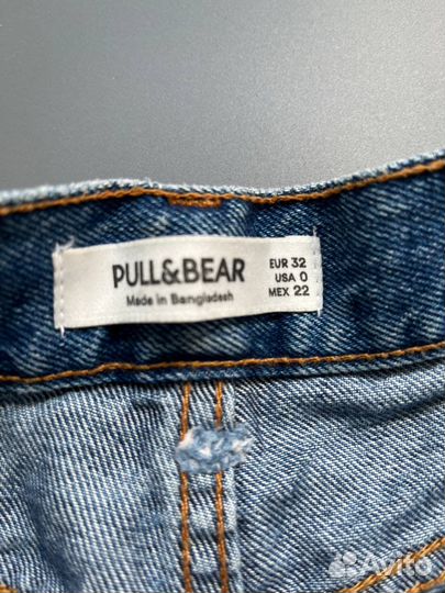 Шорты джинсовые новые pull&bear с высокой талией